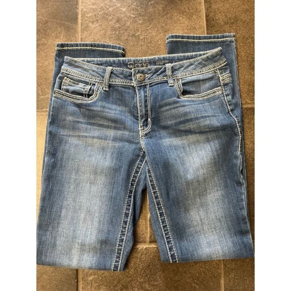 Warehouse One Denim - WAREHOUSE One blue jeans mid rise slim 29 regular denim western Yellowstone